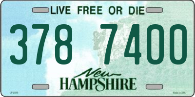 NH license plate 3787400