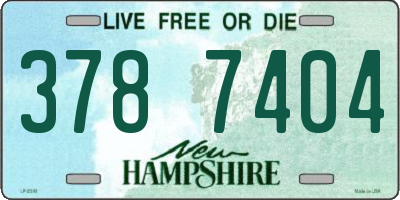 NH license plate 3787404