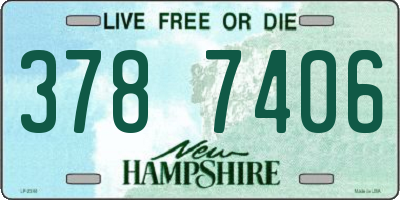 NH license plate 3787406