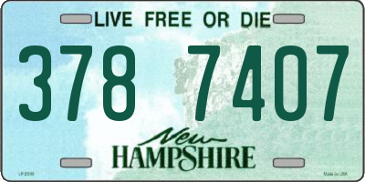 NH license plate 3787407