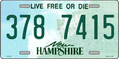 NH license plate 3787415