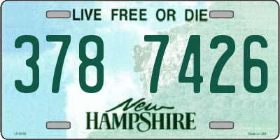 NH license plate 3787426
