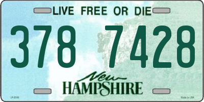 NH license plate 3787428