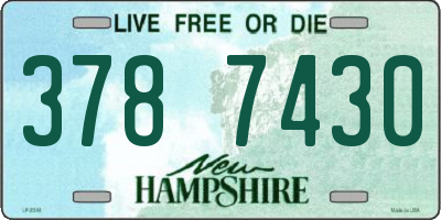 NH license plate 3787430