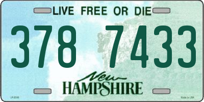 NH license plate 3787433