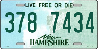 NH license plate 3787434