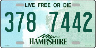 NH license plate 3787442