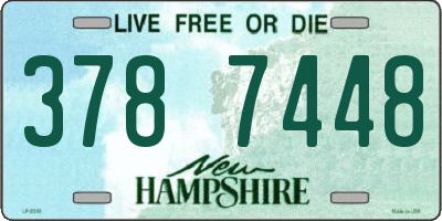 NH license plate 3787448