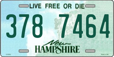 NH license plate 3787464