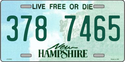 NH license plate 3787465