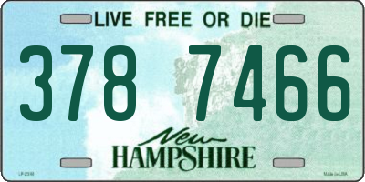 NH license plate 3787466