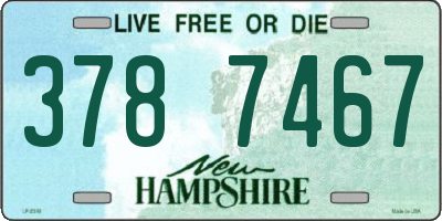NH license plate 3787467