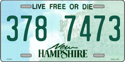 NH license plate 3787473