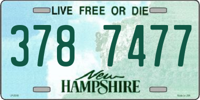 NH license plate 3787477