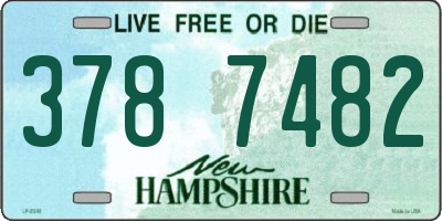 NH license plate 3787482