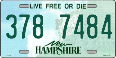 NH license plate 3787484