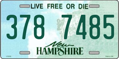 NH license plate 3787485