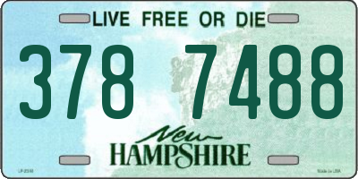 NH license plate 3787488