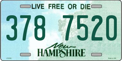 NH license plate 3787520