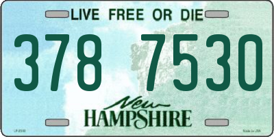 NH license plate 3787530
