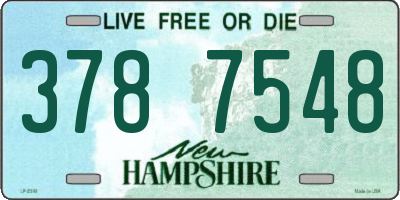 NH license plate 3787548