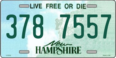 NH license plate 3787557