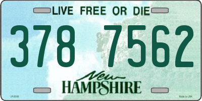 NH license plate 3787562