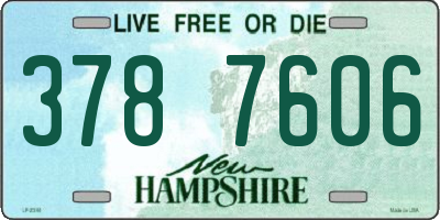 NH license plate 3787606
