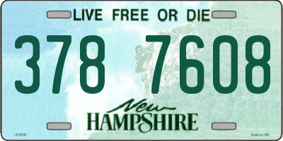 NH license plate 3787608