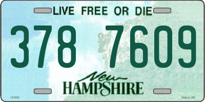 NH license plate 3787609