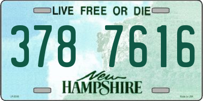 NH license plate 3787616