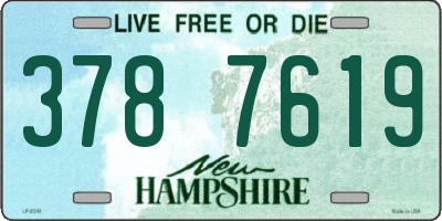 NH license plate 3787619