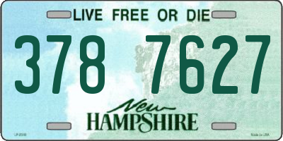NH license plate 3787627