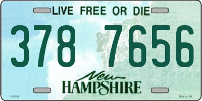 NH license plate 3787656