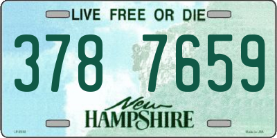 NH license plate 3787659