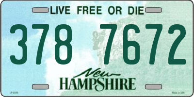 NH license plate 3787672