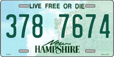 NH license plate 3787674