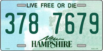 NH license plate 3787679