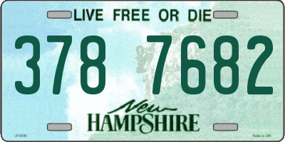 NH license plate 3787682