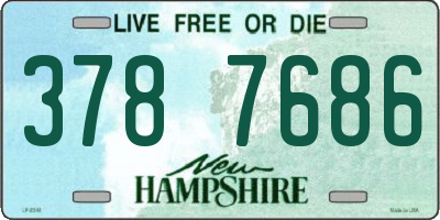 NH license plate 3787686