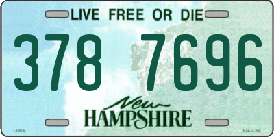 NH license plate 3787696