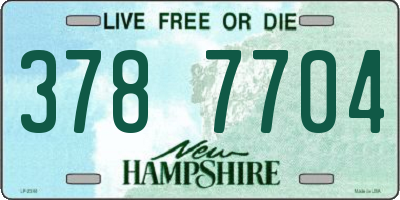 NH license plate 3787704