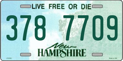 NH license plate 3787709
