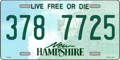 NH license plate 3787725