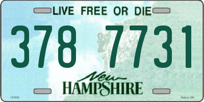 NH license plate 3787731