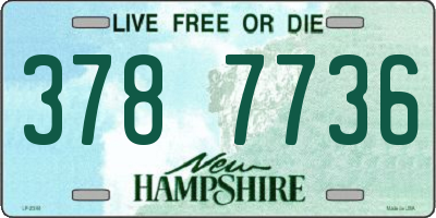 NH license plate 3787736