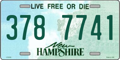 NH license plate 3787741