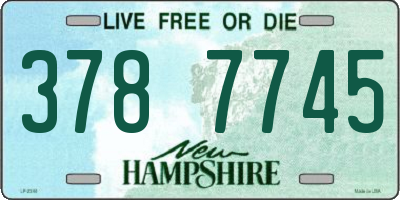NH license plate 3787745