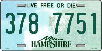 NH license plate 3787751