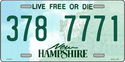 NH license plate 3787771